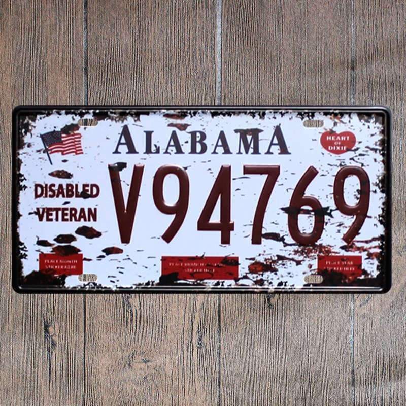 Plaque Vintage Alabama – Image 3