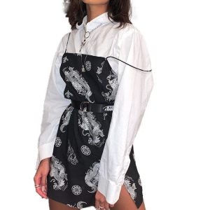 Robe Dragon  Noire et Blanche