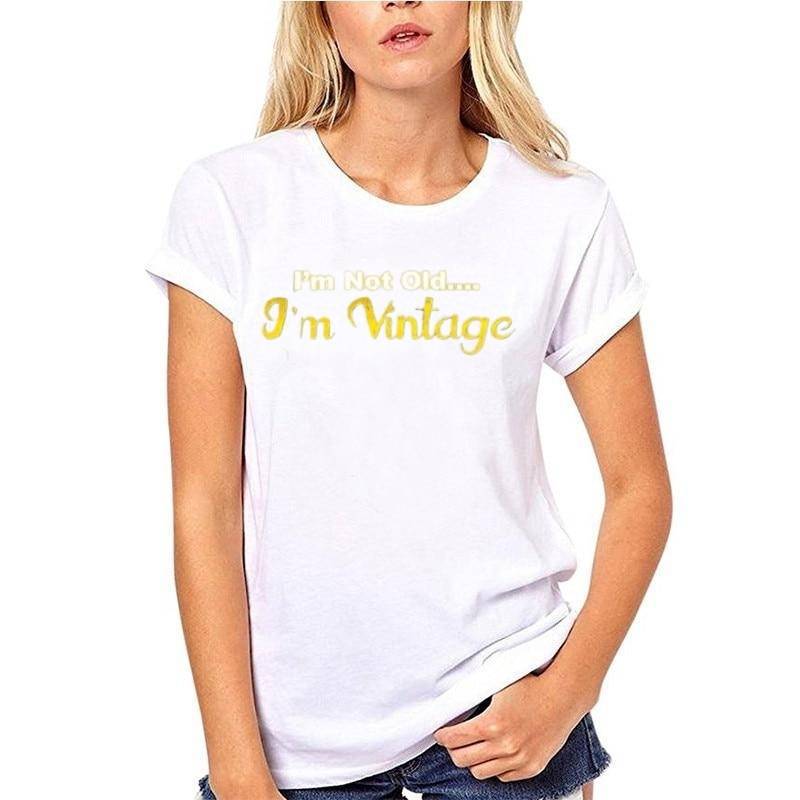 T-Shirt Je Ne Suis Pas Vieille Je Suis Vintage – Image 3