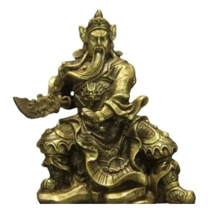 Statue Dragon  Guerrier Chinois (Bronze)