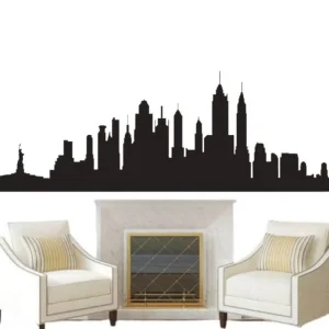 Stickers Vintage Gratte Ciels New York