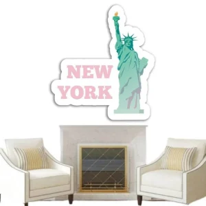 Stickers Vintage New York Rose