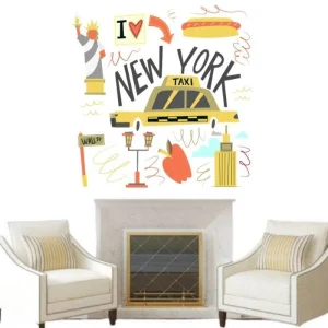 Stickers Vintage New York Taxi