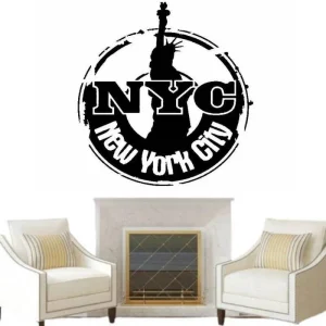 Stickers Vintage Noir Et Blanc New York