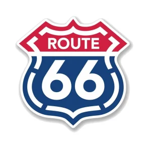 Stickers Vintage Route 66 Pour Voiture