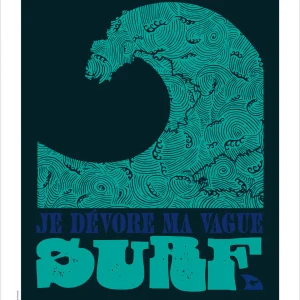 Affiche Surf N°1  30X40CM