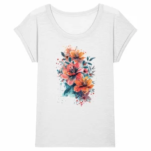 Tee-shirt Fleuri femme en Coton Bio