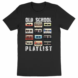 t-shirt vintage homme old school playlist