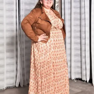 veste perfecto suedine Camel