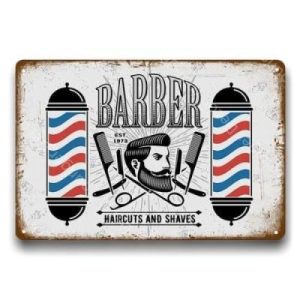 Plaque Vintage Barber Shop